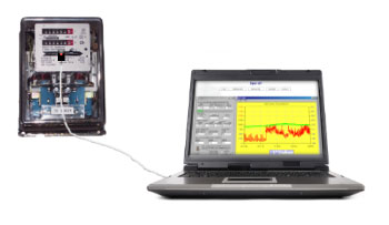 Elmätaren kopplad till datorn